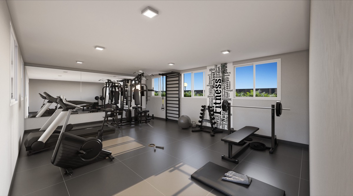 Academia equipada do Residencial Athena