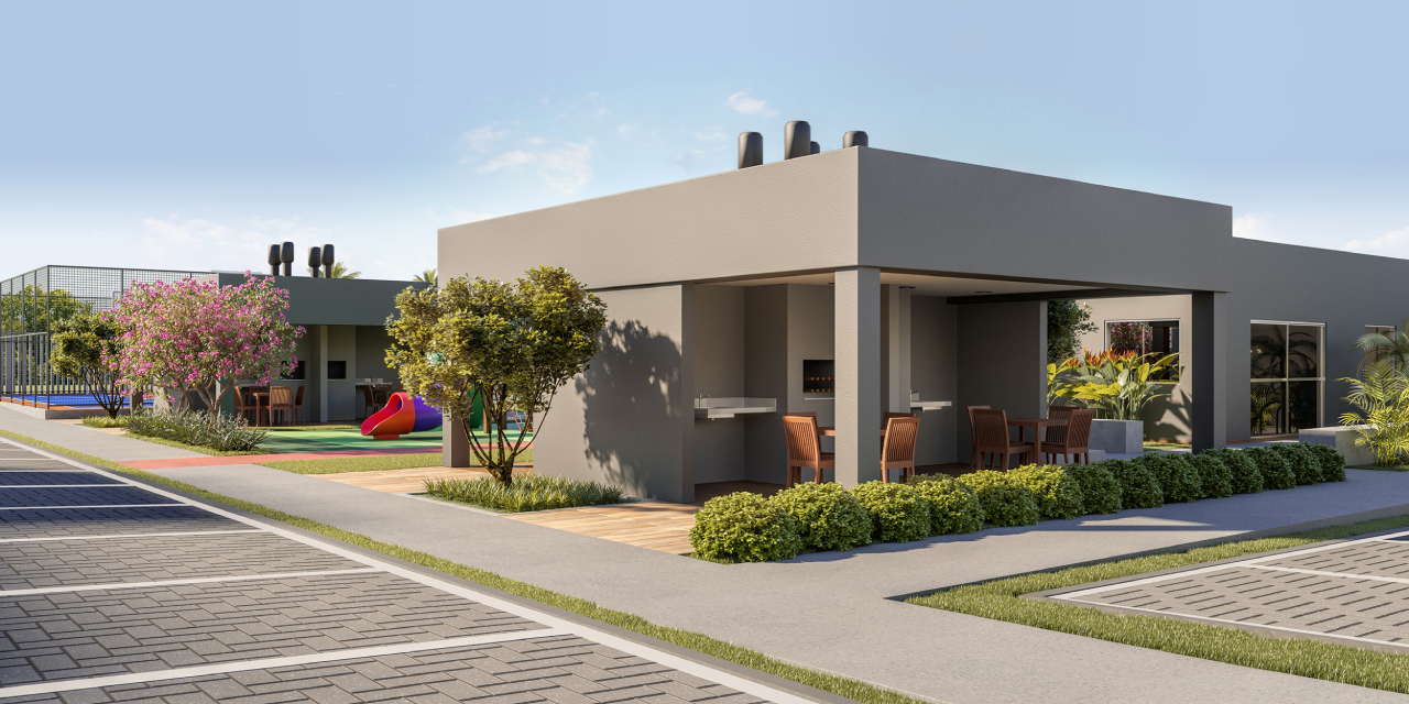 Imagem de projeto dos quiosques gourmet do Open Canoas Centro
