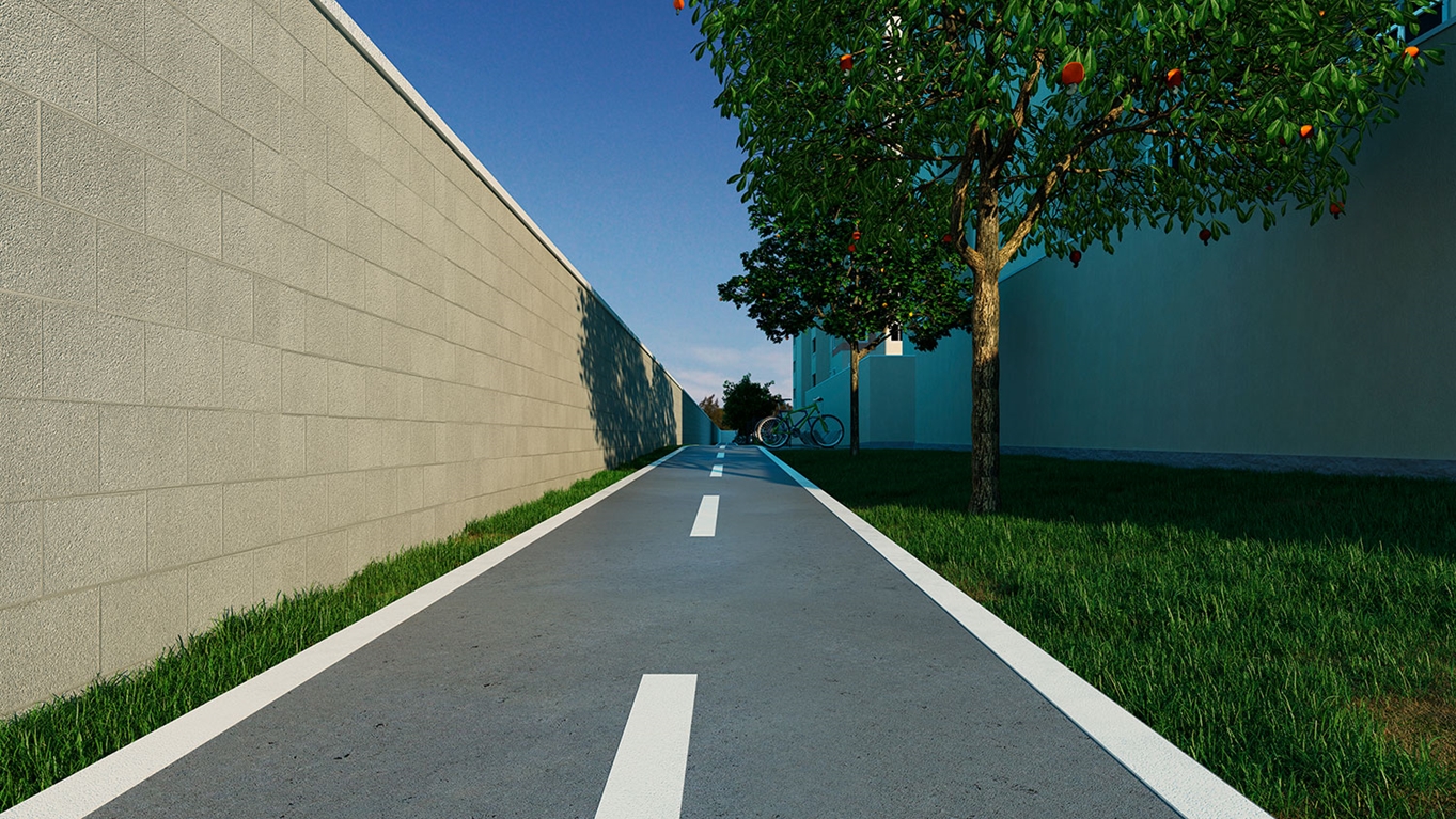 Projeto da pista de caminhada do Residencial Porto Bello