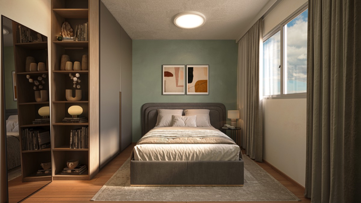 Quarto de casal do Porto das Gaivotas — dormitório principal