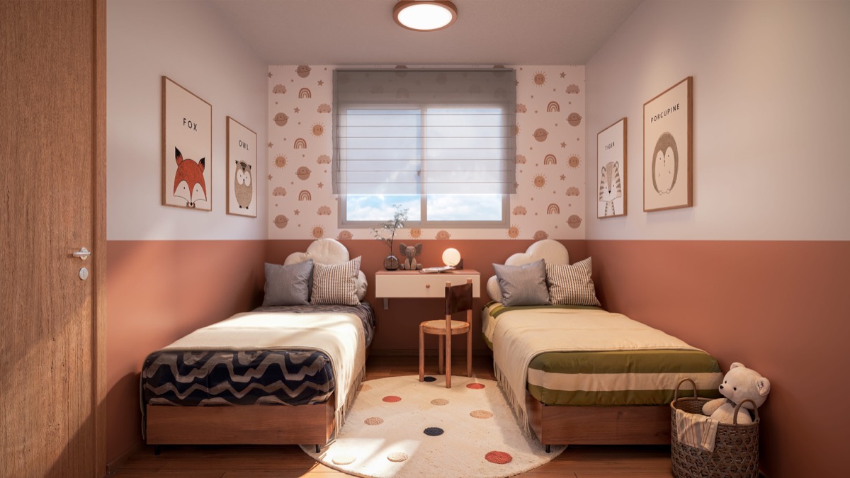 Quarto infantil do Porto das Gaivotas — segundo dormitório