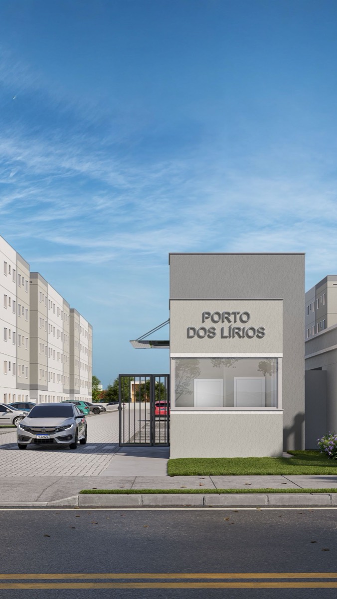 Entrada do condomínio Porto dos Lírios — portaria e acesso principal em Canoas