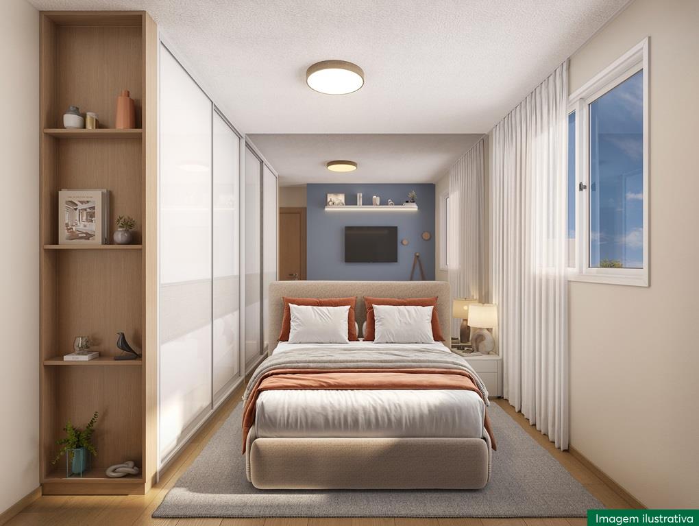 Quarto maior do Porto dos Lírios com cama de casal e decoração