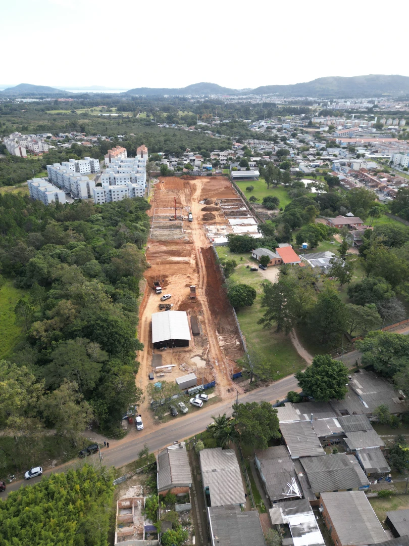 Segunda vista da obra do Sunflower em maio de 2026