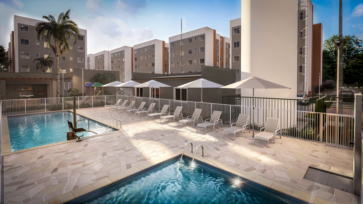 Piscina adulto e infantil do Sunflower na Restinga