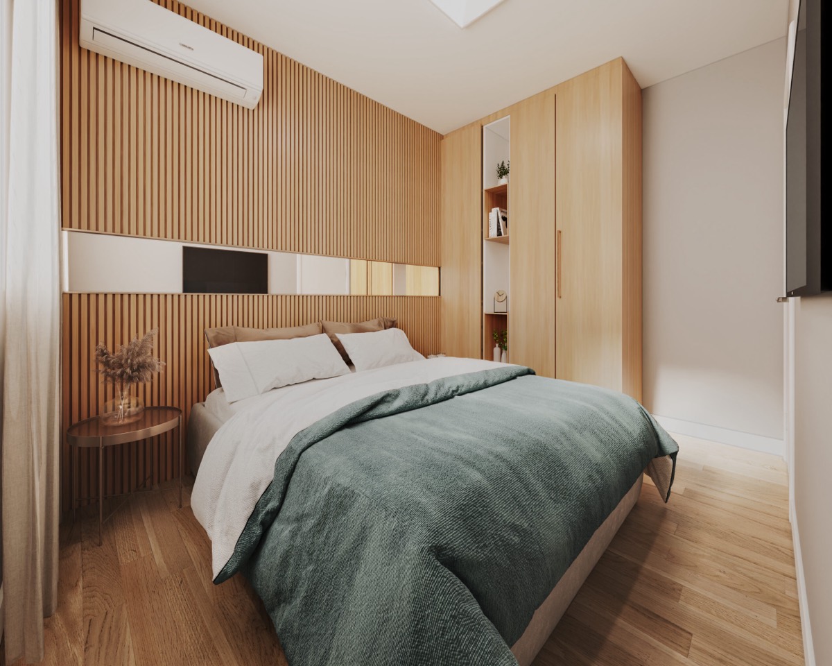 Quarto de casal no apartamento do Sunflower