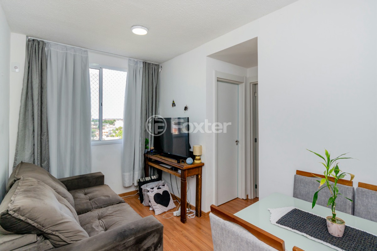 Cozinha integrada de apartamento 2 dormitórios do Vivaz Ecoville no Sarandi