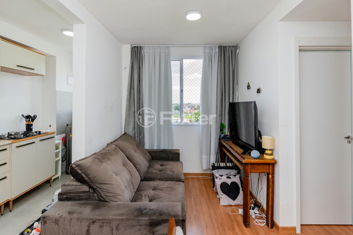 Sala de estar de apartamento de 2 dormitórios do Vivaz Ecoville