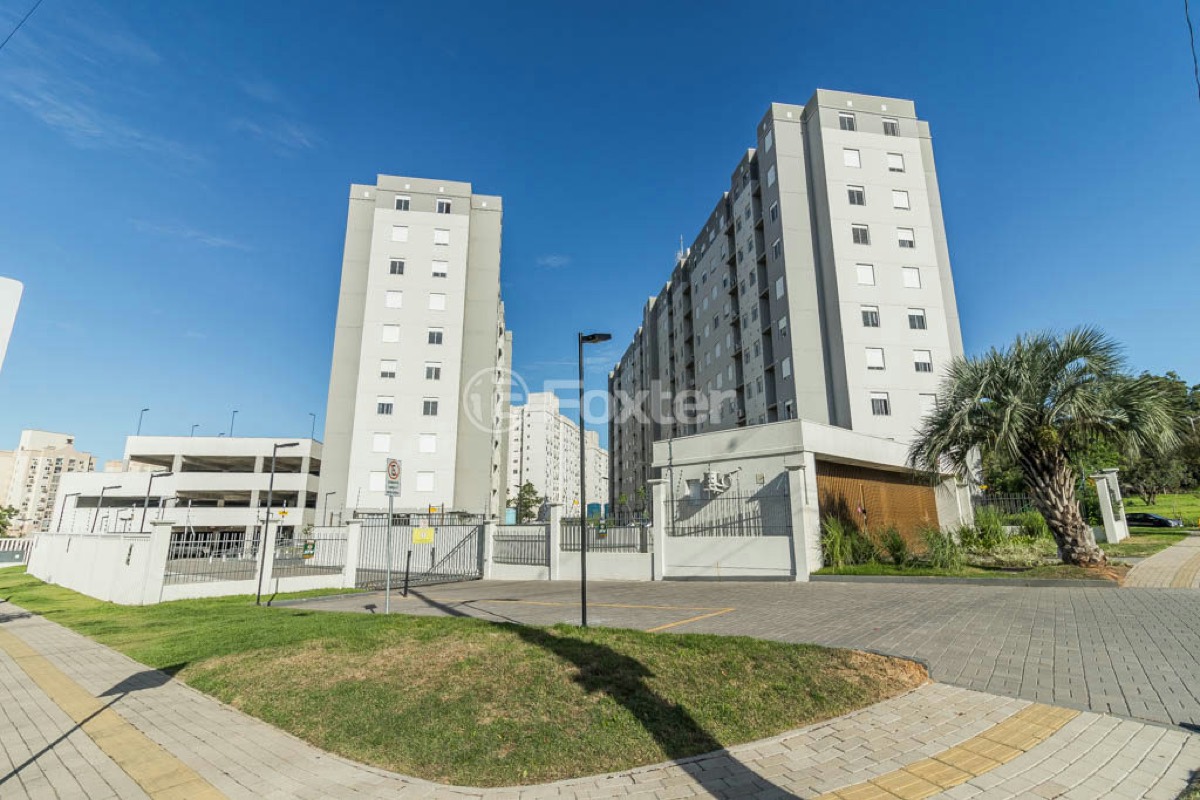 Fachada e portaria do Vivaz Ecoville no Sarandi